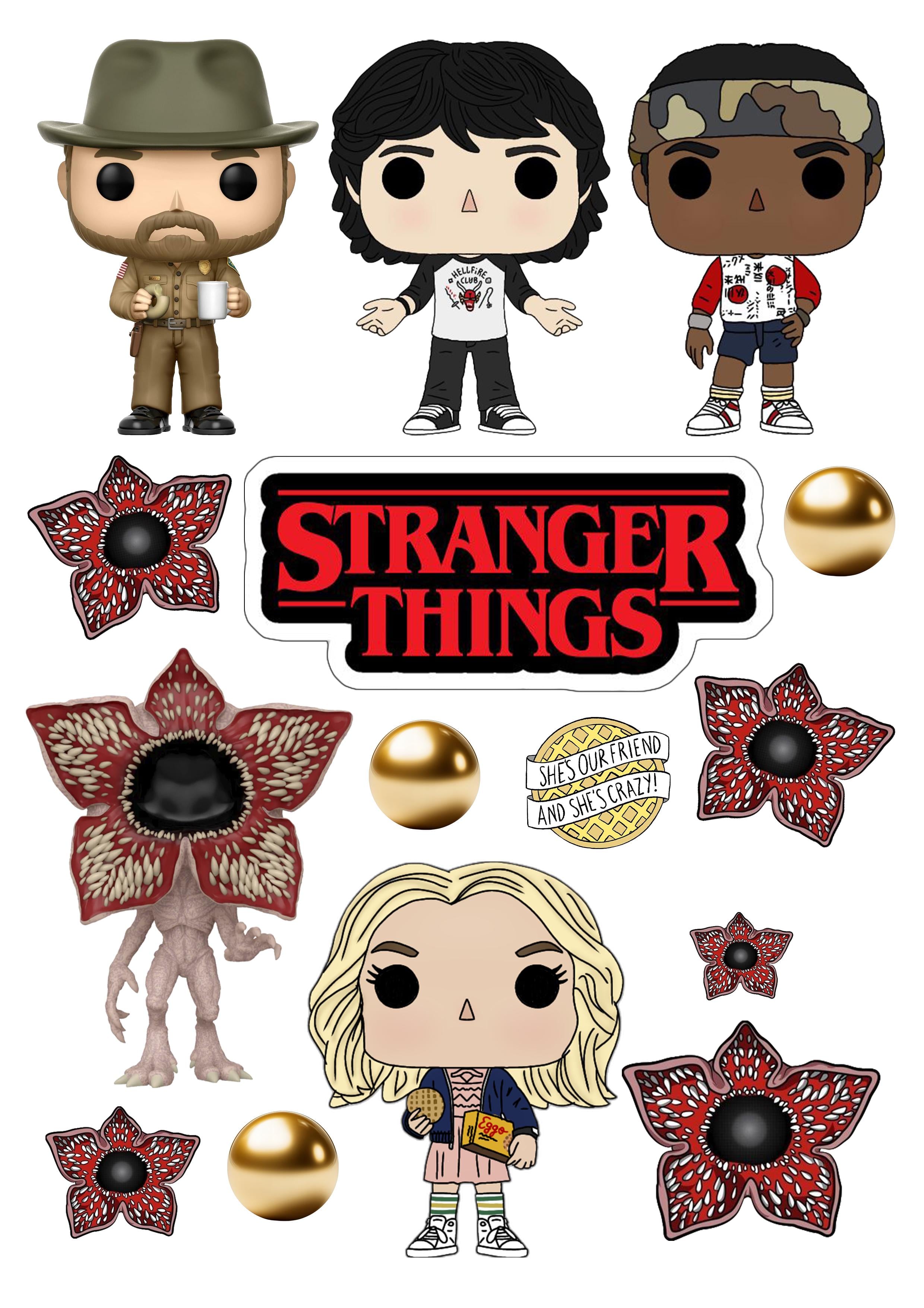 Папір вафельний для торта StRanger Things їстівний декор А4 (502264202)