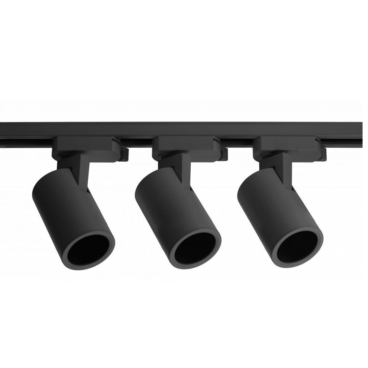 Набор светильников GTV TRAX BIS однофазный 3xGU10/3x20 Вт/шинопровод 1 м Черный (27729629)