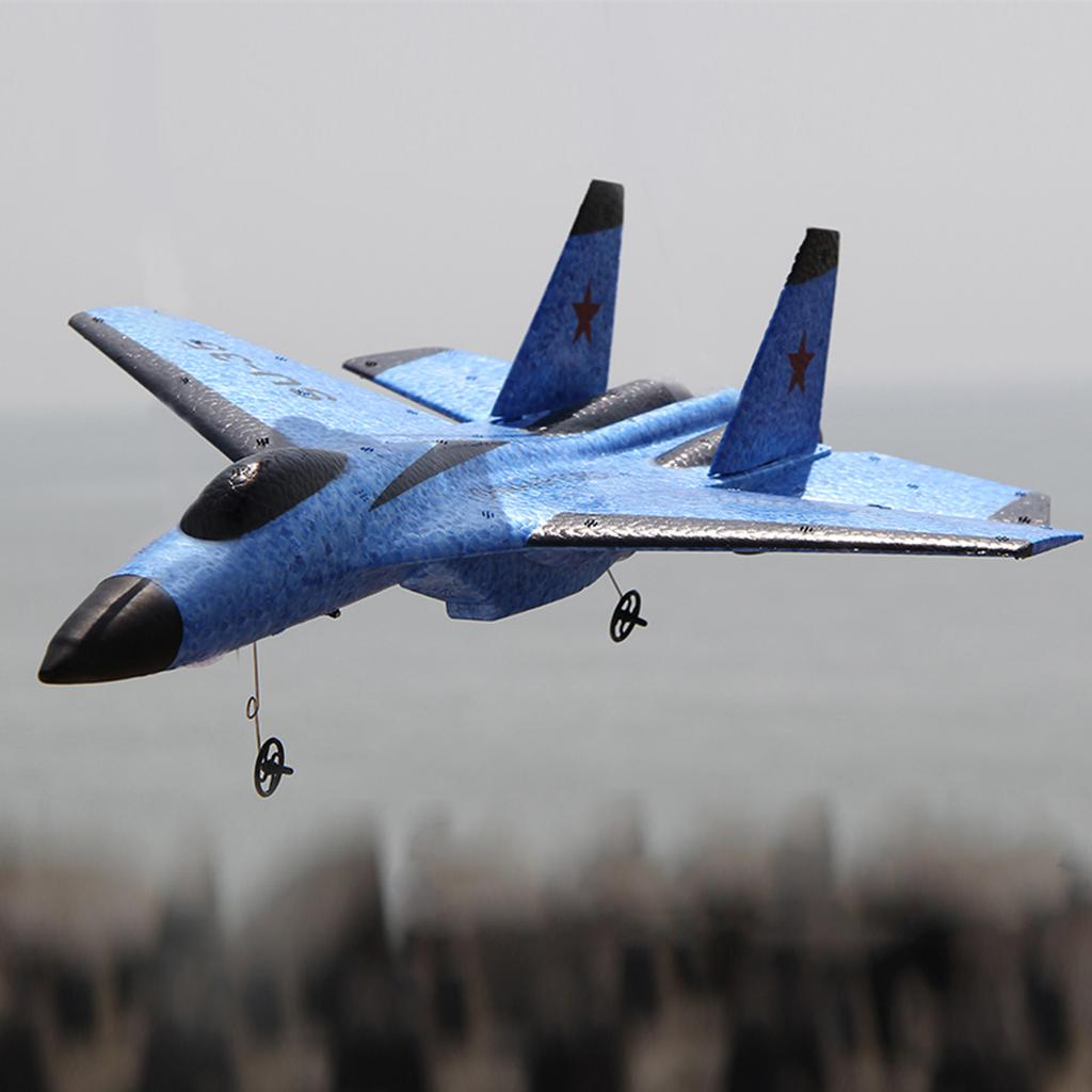 Самолет на радиоуправлении истребитель Su-35C 2-х 2,4 ГГц Синий - фото 11