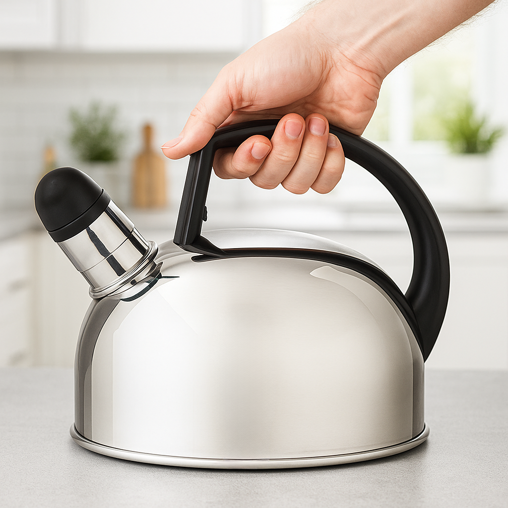 Чайник для плиты со свистком EdgeSteel нержавеющая сталь одинарное дно 1,5 л (03-MH-1762) - фото 2 Чайник для плиты со свистком EdgeSteel нержавеющая сталь одинарное дно 1,5 л (03-MH-1762) - фото 2