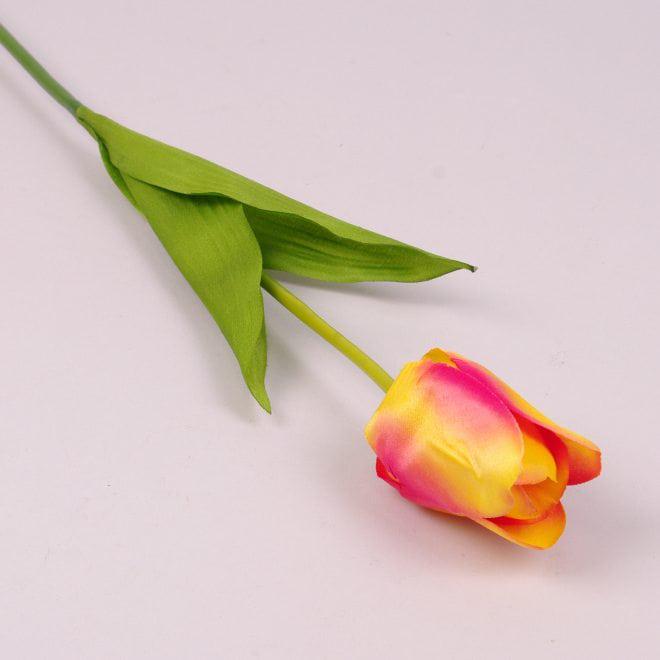 ᐉ Искуссвтенный цветок Тюльпан Flora Тюльпан Желто-красный (73269 ...