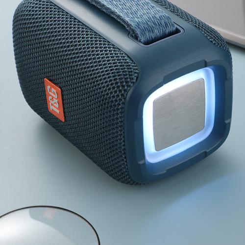 Колонка портативна Bluetooth TG339 RGB/FM/TWS 5W Blue (2135321632) - фото 2