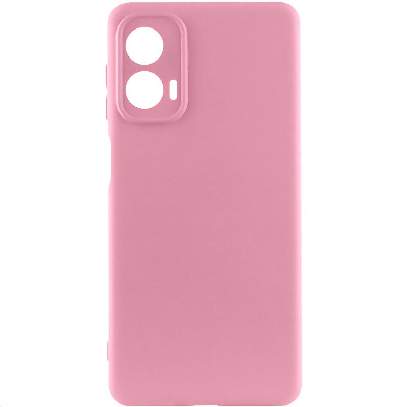 Противоударный чехол Silicone Cover Lakshmi Full Camera (AA) для Motorola Moto G85  розовый