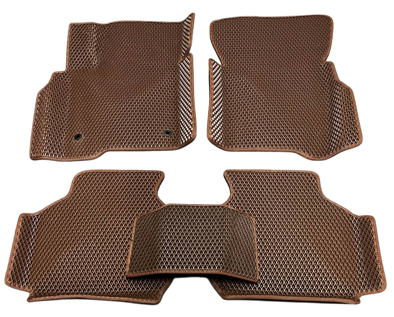 Коврики EVA с бортиками и 3Д лапой в салон для для DODGE Journey 2007- гг. Коричневый (2451853007)