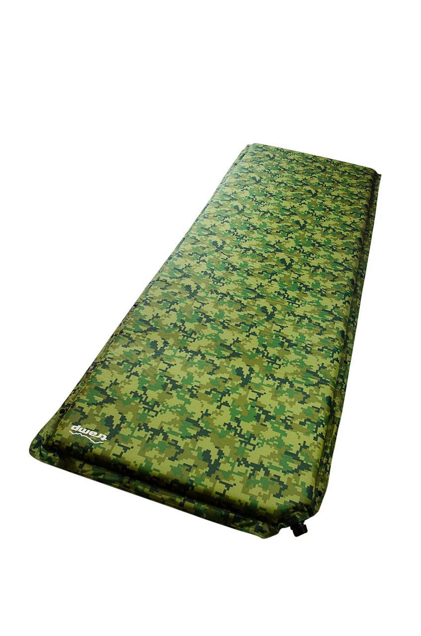 Килимок самонадувний Tramp з можливістю зістібання 185х65х5 см Camo (UTRI-007) - фото 2