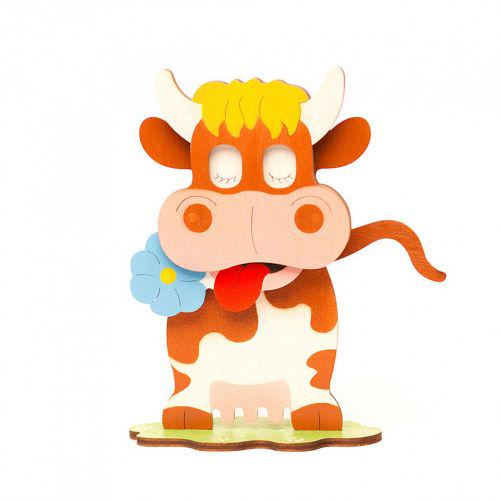 Пазл деревянный Коровка (170016)