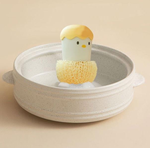 Набор мочалок для мытья посуды с держателем Курча 12675 5 пр. Желтый (4572513) - фото 2 Набор мочалок для мытья посуды с держателем Курча 12675 5 пр. Желтый (4572513) - фото 2