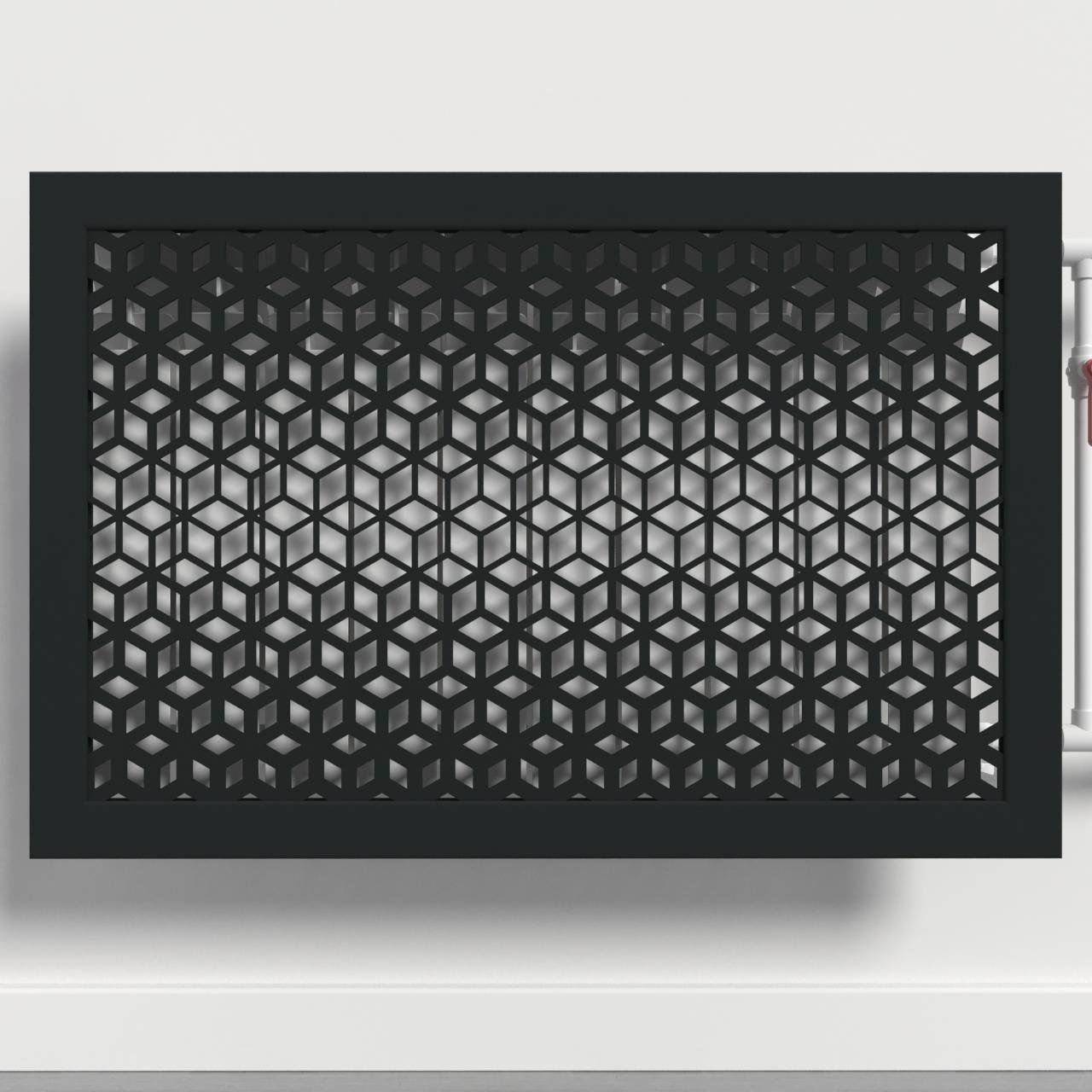 Решетка-экран на батарею SMARTWOOD 300 мм Чорный (R20051107)