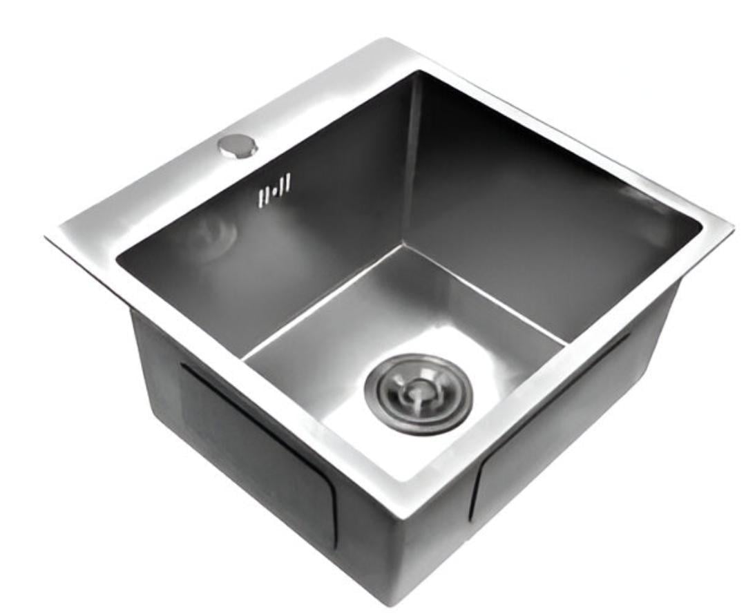 Мийка для кухні Luminex LX4545 нержавіюча сталь 3/1 мм 450x450x210 мм Сатин (EA-LX4545-3/1-210S)