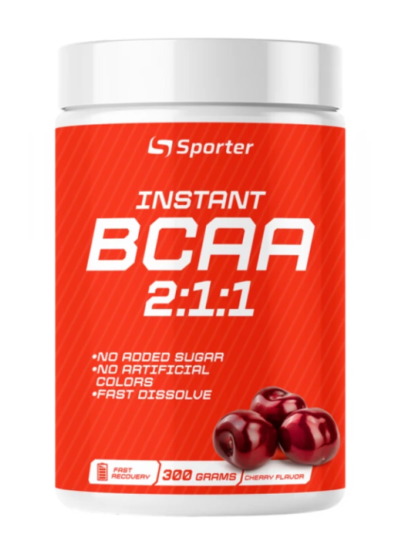 Аминокислоты Sporter Instant BCAA Вишня 300 г (2731828705)