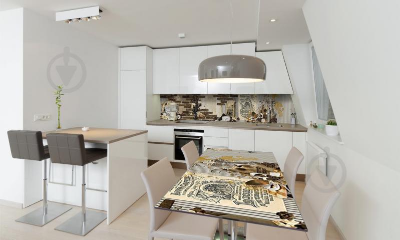 Наклейка виниловая на стол Zatarga «Lion Coffee 02» 600х1200 мм Z180302st