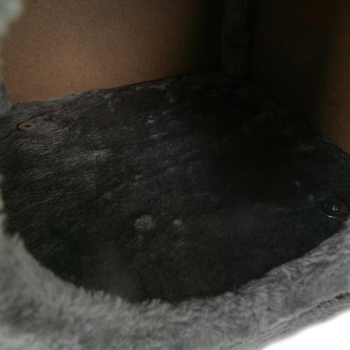 Домик для кошек Purlov 26215 с лежанкой из плюша и подвесной игрушкой - фото 9 Домик для кошек Purlov 26215 с лежанкой из плюша и подвесной игрушкой - фото 9