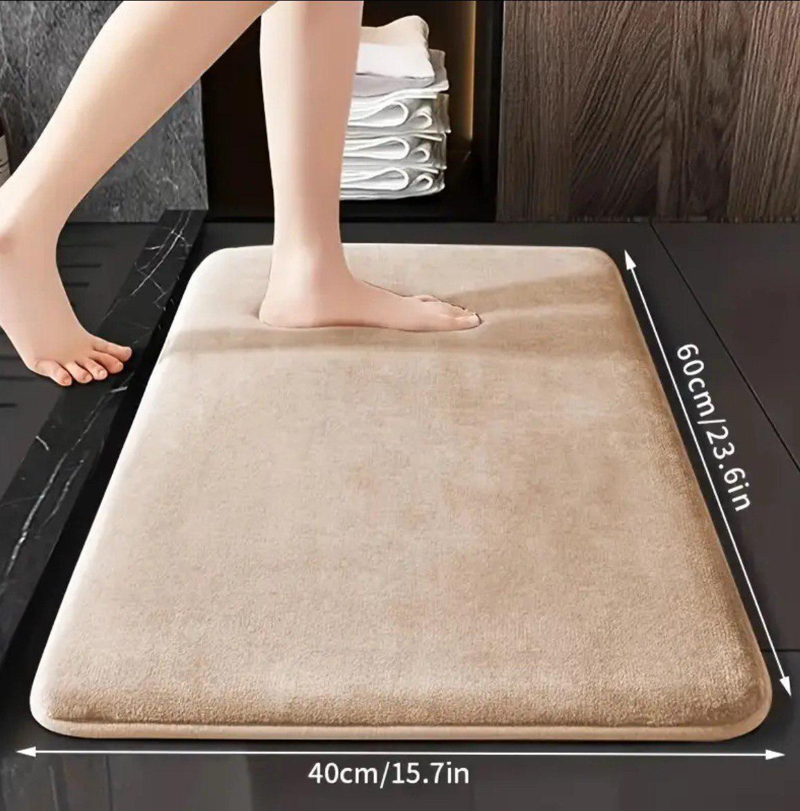 Коврик для ванной Smooth Premium Memory Foam 60х40 см Бежевый (KMSmooth0004) - фото 5 Коврик для ванной Smooth Premium Memory Foam 60х40 см Бежевый (KMSmooth0004) - фото 5