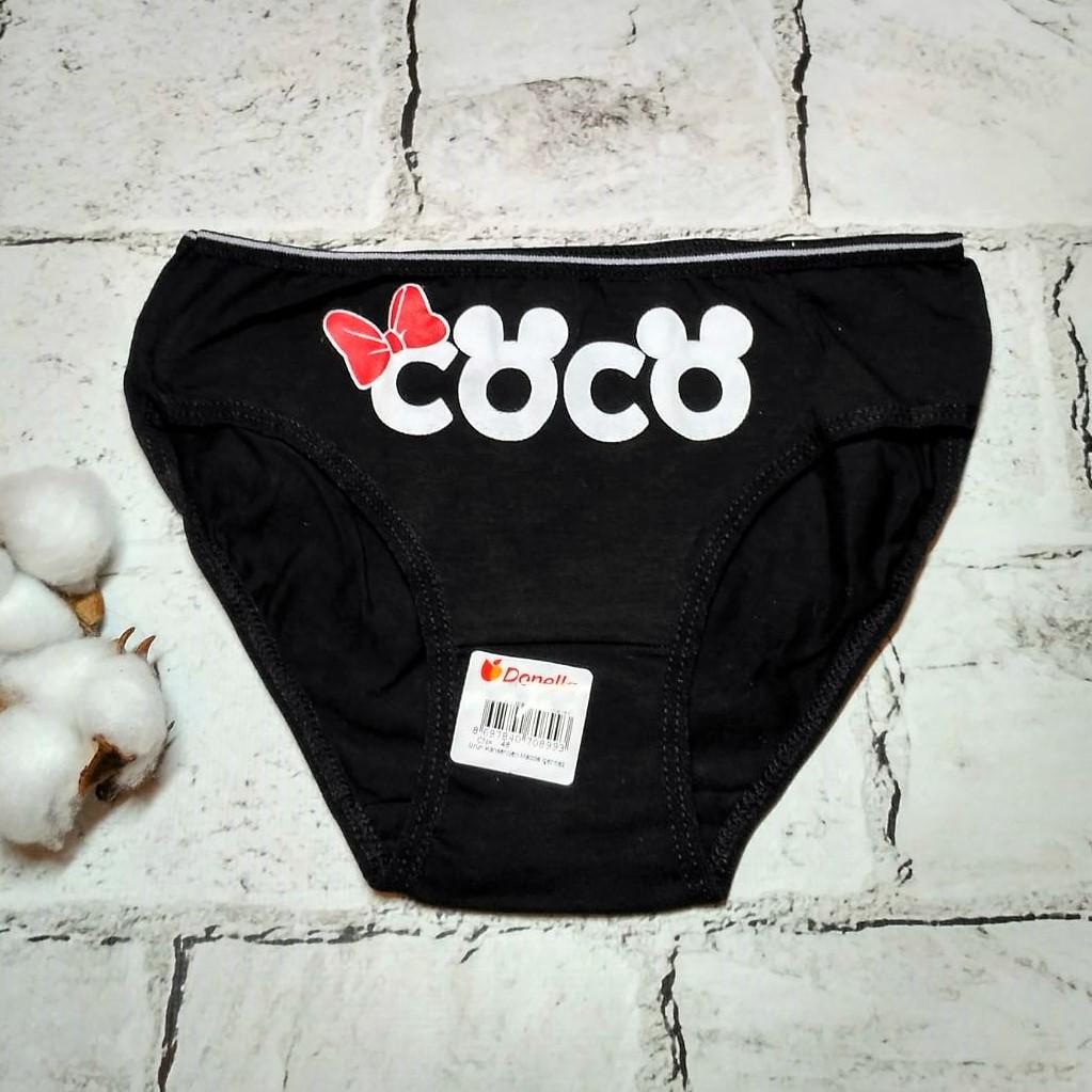 Трусики для девочки Donella Coco от 10 до 11 лет 146-152 см Черный (41711103LF-11)