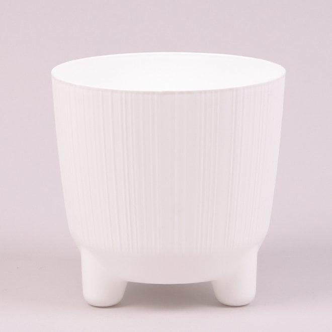 Горшок пластмассовый Flora RYFO N 15 см Белый (92456)