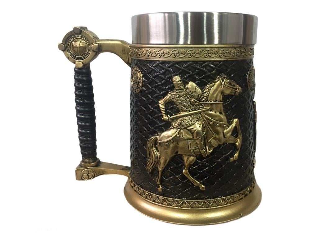 Чашка 3D Skull Mug Лицар на коні 500 мл