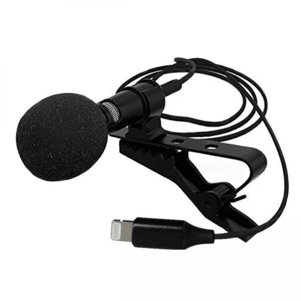 Микрофон петличный Lightning для iPhone/iPad Lavalier Microphone Черный - фото 3