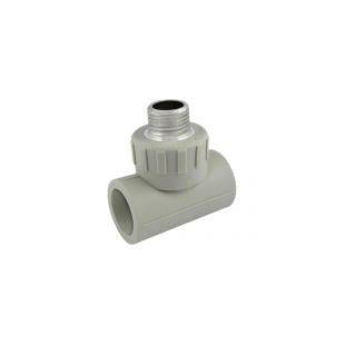 Тройник LING LONG PP-R 25х3/4"х25 мм с наружной резьбой