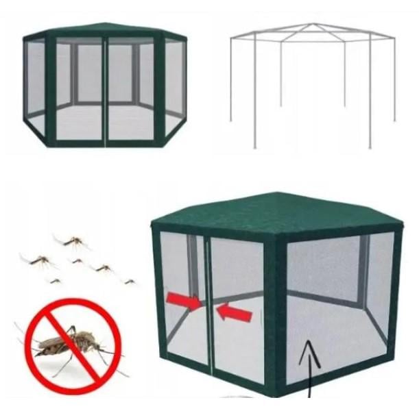 Садовий павільйон з москітною сіткою 6 стінок (27477078) - фото 2 Садовий павільйон з москітною сіткою 6 стінок (27477078) - фото 2