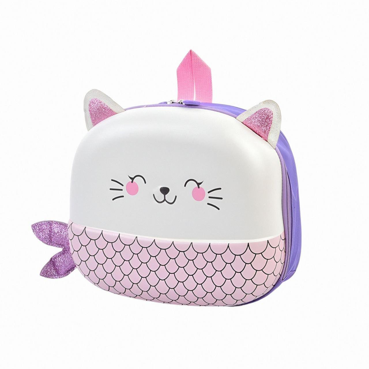 Рюкзак FG240502006A в форме кота-русалки 23x20x8 см Фиолетовый - фото 1 Рюкзак FG240502006A в форме кота-русалки 23x20x8 см Фиолетовый - фото 1