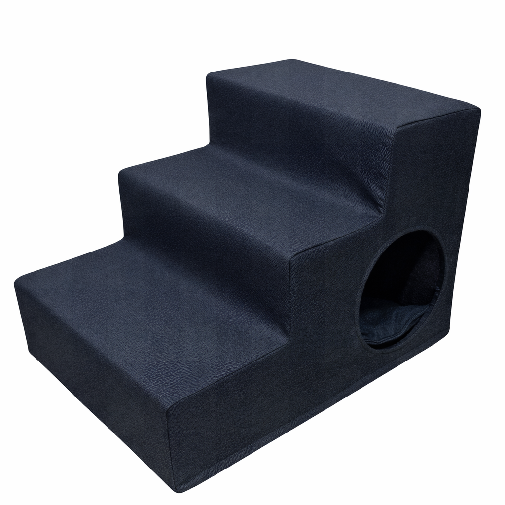 Сходинки для собак та котів м'які 36х35х50 см Чорний (31195692)