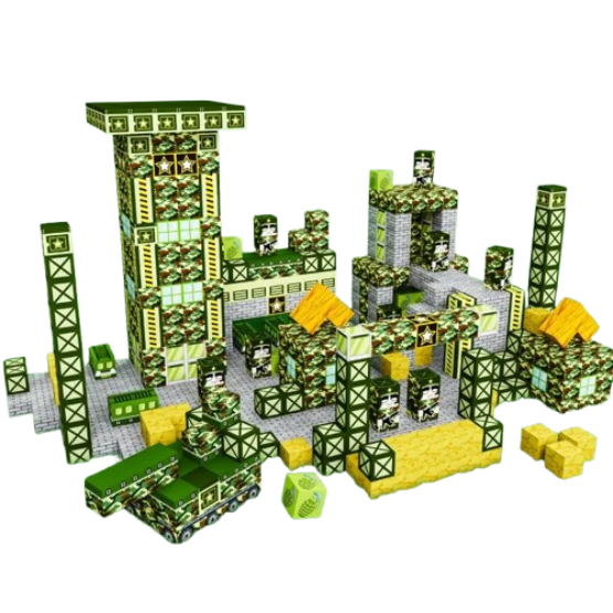 Конструктор магнитный Minecraft Военная 100 шт. (2699005711) Конструктор магнитный Minecraft Военная 100 шт. (2699005711)