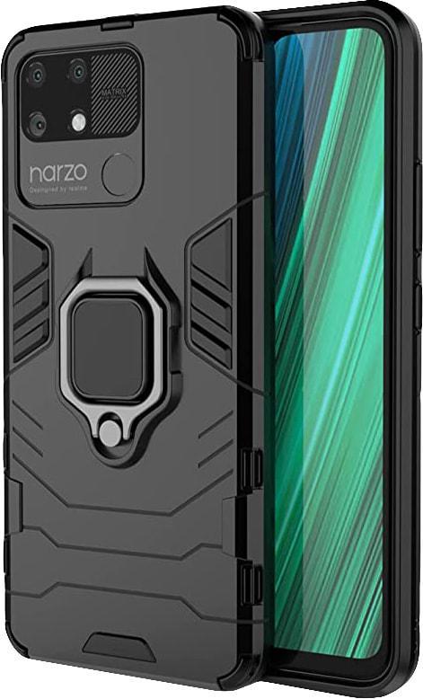 Противоударный чехол Realme Narzo 50A (подставка кольцо) Black (29682-2B)
