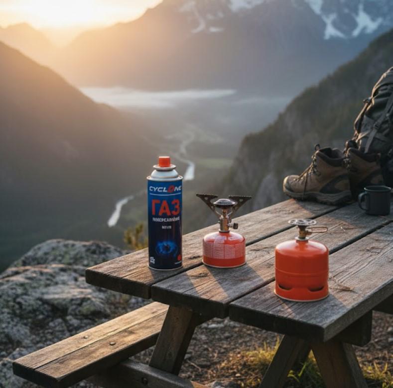 Балон газовий CYCLONE бутановий 220 г (2104618722) - фото 8 Балон газовий CYCLONE бутановий 220 г (2104618722) - фото 8