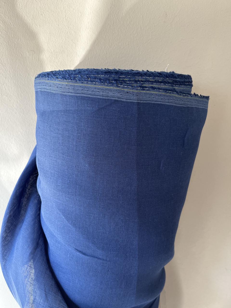 Ткань LINEN PLUS 100% лен 150 см 13 Синий