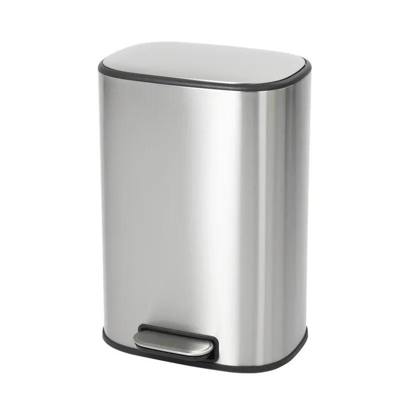 Мусорное ведро овальное MIXXUS Premium Diverse-TC0112 SS Color с плавным закрыванием 12 л Нержавеющая сталь