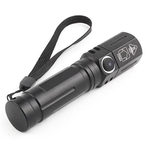 Ручной фонарь аккумуляторный PLD-535-2 с ремешком Black