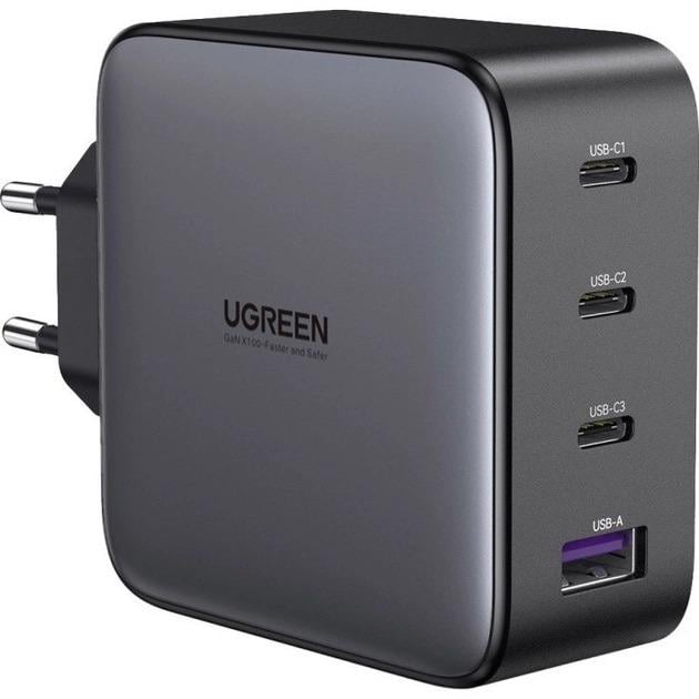Зарядное устройство для Ugreen CD226/40747 USB + 3x Type-C 5 A универсальный Black (567071) - фото 1 Зарядное устройство для Ugreen CD226/40747 USB + 3x Type-C 5 A универсальный Black (567071) - фото 1