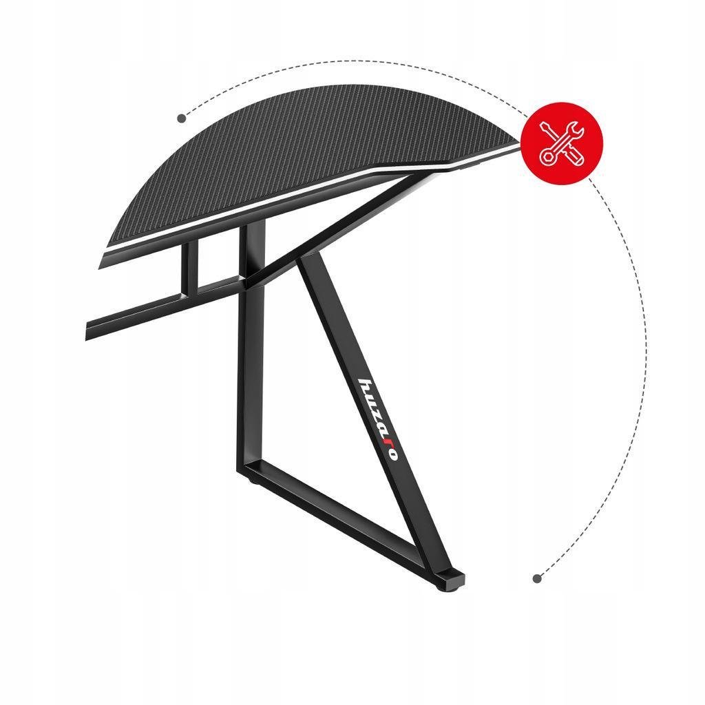 Компьютерный геймерский стол Gamer Huzaro Hero 1.6 Black (HZ-Hero 1.6) - фото 8 Компьютерный геймерский стол Gamer Huzaro Hero 1.6 Black (HZ-Hero 1.6) - фото 8