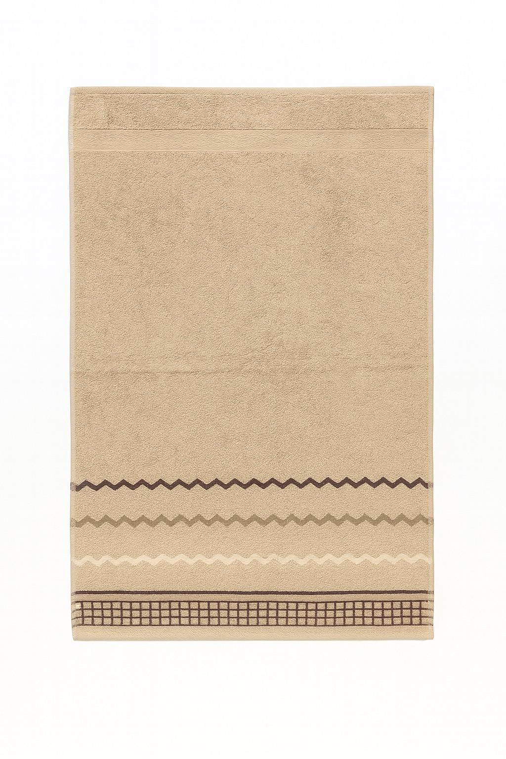 Полотенце махровое 50х90 см Бежевый (4727)