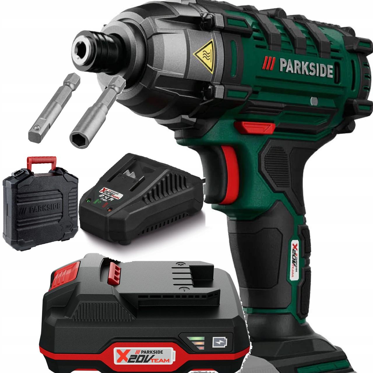 Шуруповерт аккумуляторный ударный PARKSIDE PDSSA 20-Li A1 и аккумулятор 2Ah (35690798)