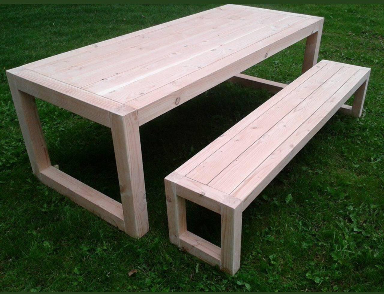 Комплект садовой мебели скамейка и стол (2606847730) - фото 2 Комплект садовой мебели скамейка и стол (2606847730) - фото 2