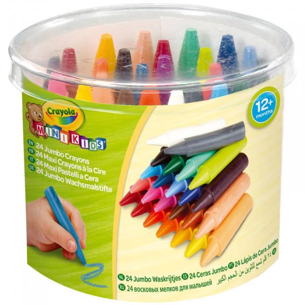 Набор большого воскового мела Crayola Mini Kids для малышей 24 шт. (256243.112)