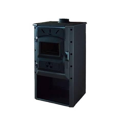 Піч на дровах буржуйка SPIN Magion 10,8 кВт Чорний