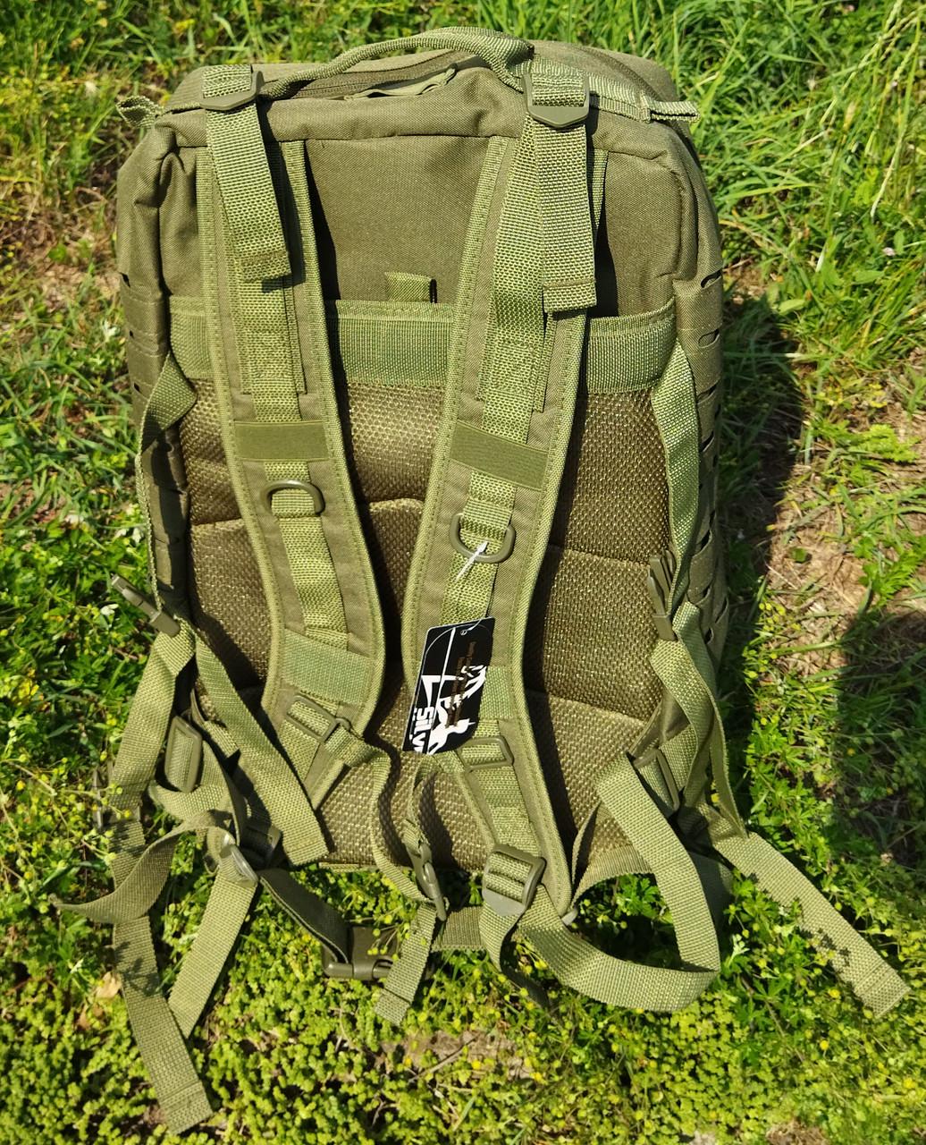 Рюкзак штурмовой ES Tactical gear 40 л 52x32x27 см Оливковый (9042) - фото 8