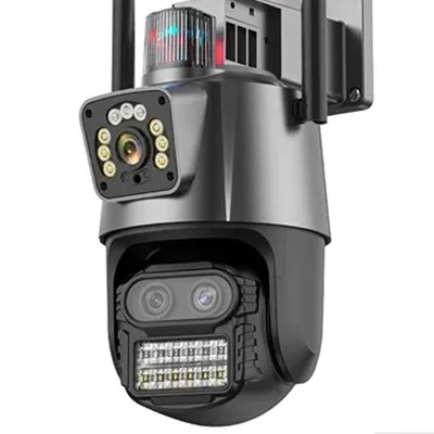 Камера відеоспостереження зовнішня QEARIM IP WiFi EP11-QQ-6M-8X 3MP+3MP+3MP ICSEE 9 Мп (25399086)