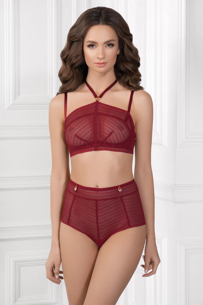 Бюстгалтер холтер бра Jasmine Emma Topmodel 1457-81 80B Ярко-рубиновый (11099)