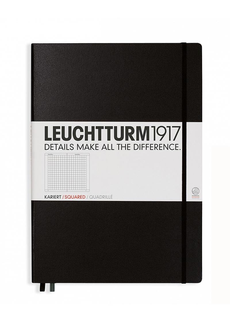 Блокнот Leuchtturm1917 Master Classic A4+ клетка Черный (307959)