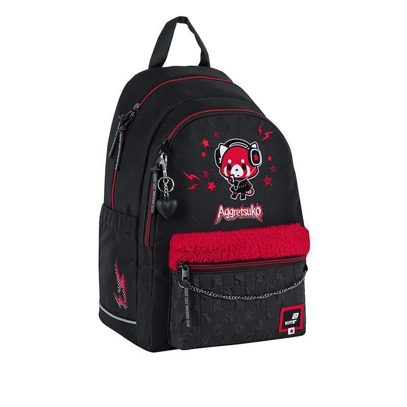 Рюкзак KITE Aggretsuko 42x29x18 см 19 л Черный (AR25-2575M)