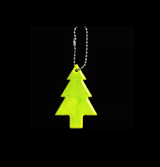 Брелок світловідбиваючий Ялинка 45x65 мм Салатовий (92040/1) - фото 3 Брелок світловідбиваючий Ялинка 45x65 мм Салатовий (92040/1) - фото 3