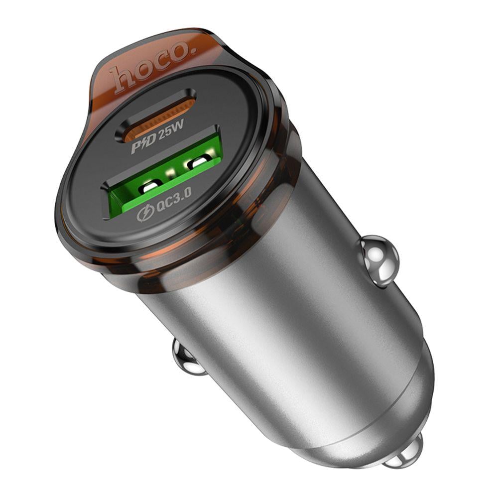 Зарядний пристрій автомобільний Hoco NZ16A 1USB-C/1USB QC/PD43W (28111672) - фото 3 Зарядний пристрій автомобільний Hoco NZ16A 1USB-C/1USB QC/PD43W (28111672) - фото 3