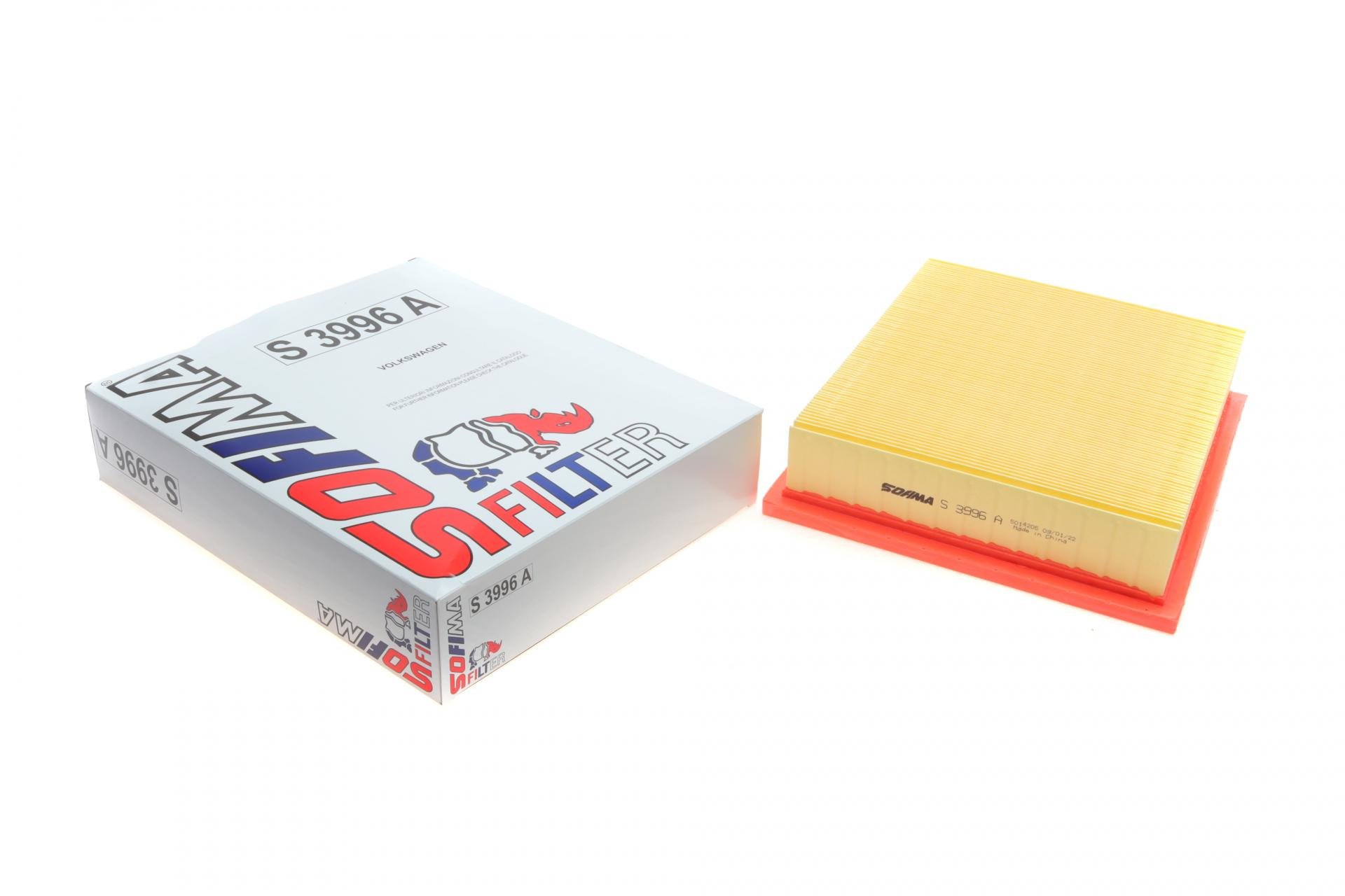 Фільтр повітряний SOFIMA для VW Golf III/IV/Vento 1,4-2,0 92-98- (S 3996 A)