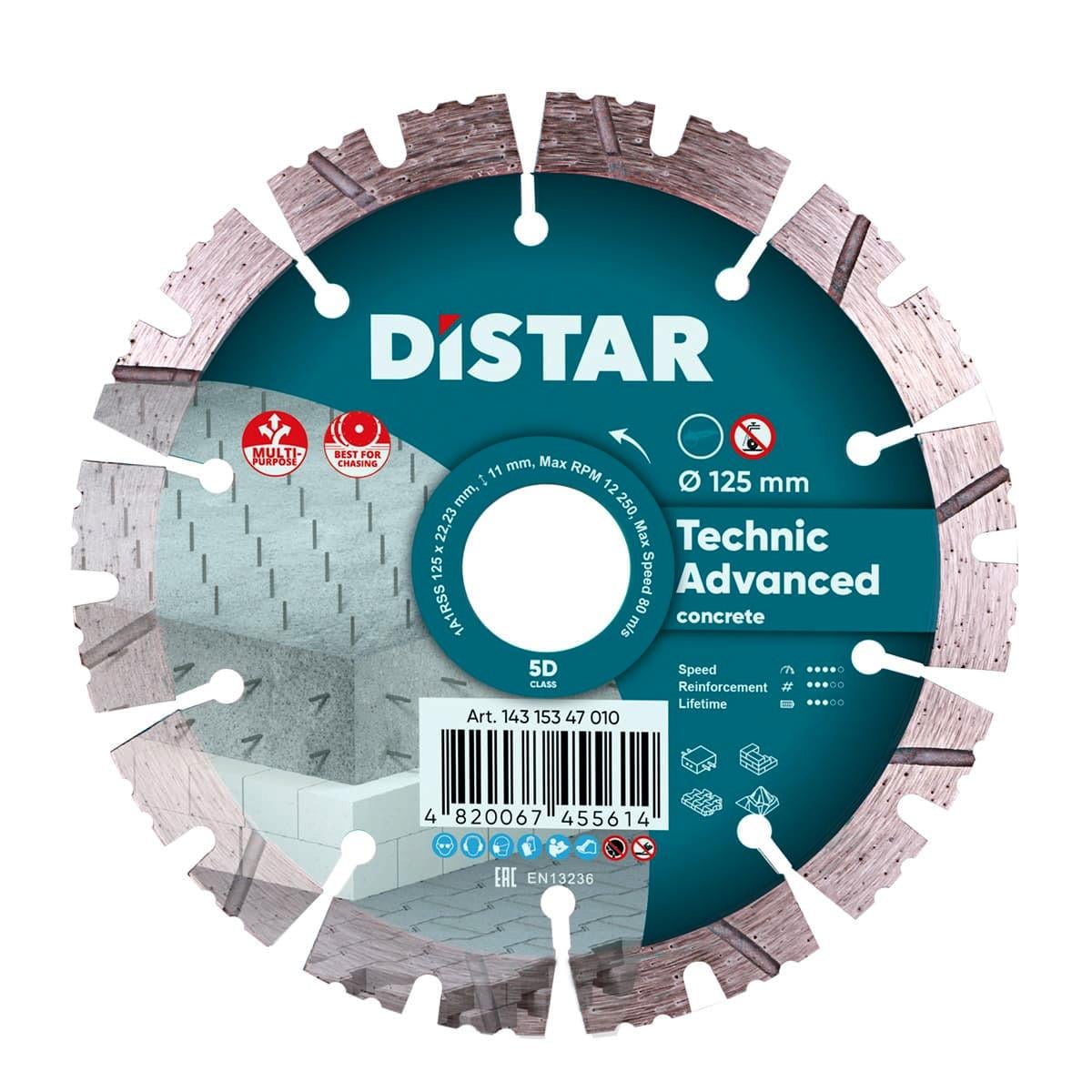 Круг алмазный отрезной 1A1RSS/C3 125x2,2/1,4x11x22,23-10-HIT Technic Advanced (2558130758) Круг алмазный отрезной 1A1RSS/C3 125x2,2/1,4x11x22,23-10-HIT Technic Advanced (2558130758)