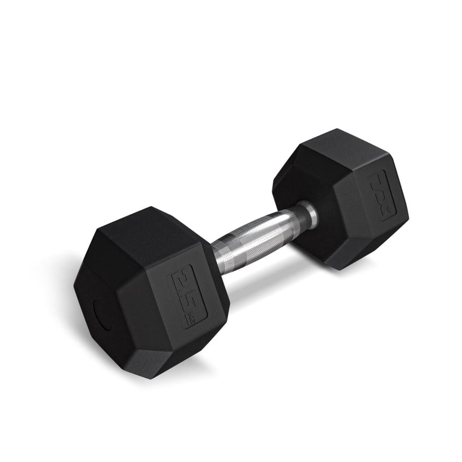 Гантеля шестигранная прорезиненная TREX Sport TX-025RD 2,5 кг (5186) - фото 1