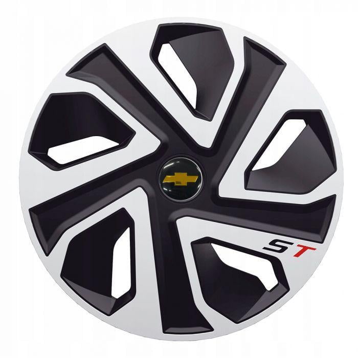 Ковпаки для коліс J-TEC ST Silver/Black R14 з логотипом Chevrolet 4 шт. Ковпаки для коліс J-TEC ST Silver/Black R14 з логотипом Chevrolet 4 шт.