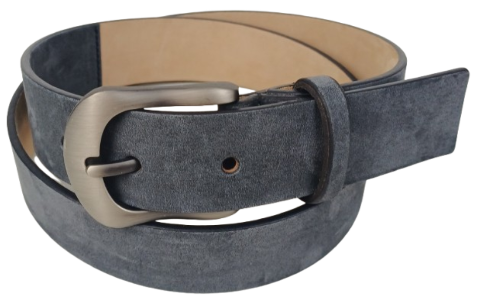 Ремень женский Tod's из нубука с матовой пряжкой 3,5 см Графитовый